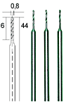 PROXXON SPIRALBOR 0,8 MM 3 STK